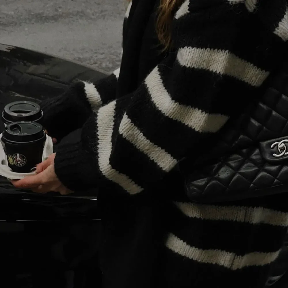 Zara Long Striped Cardigan New - Picture 4 of 11